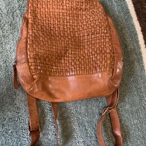 ViLenca Holland Woven Leather Backpack